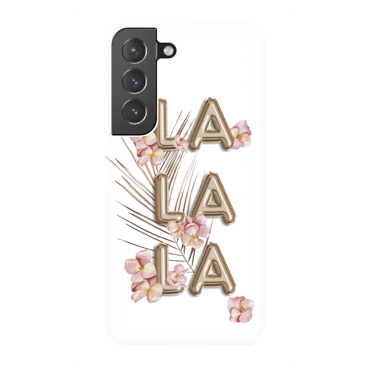 "LA LA LA Trendy RoseGold Saying"für Samsung Galaxy - Premium-Case Handyhülle artboxONE