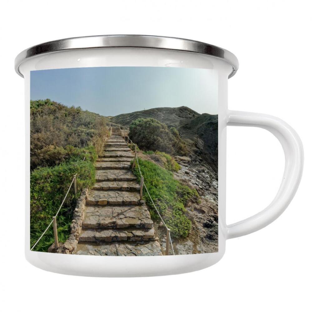 Emaille Tasse "La Pared - Königstreppe" artboxONE - Städte,Natur,Reise,Architektur,Reise / Strand und Meer