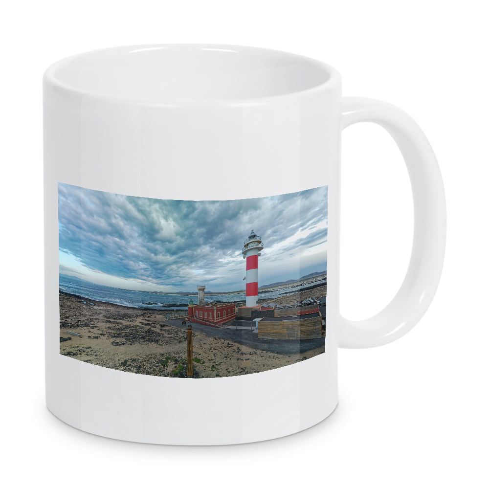Tasse "Fuerteventura -Faro del Toston;10m" artboxONE - Städte,Natur,Reise,Architektur,Reise / Strand und Meer