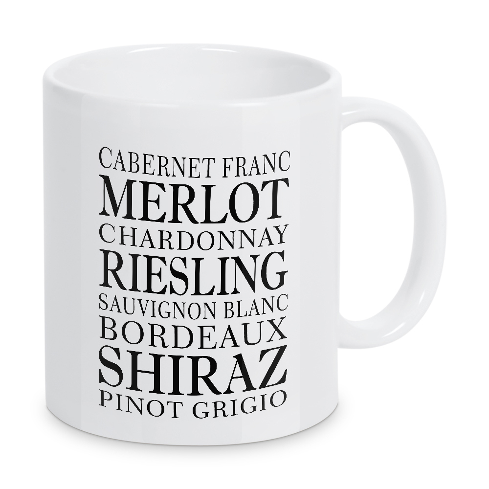 Tasse "~Weinkarte~" artboxONE - Typografie,Essen & Trinken,Essen & Trinken / Alkohol