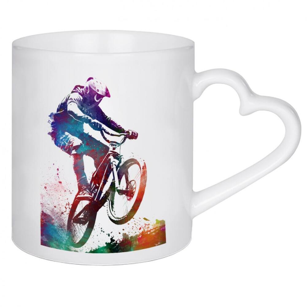 Herztasse "BMX Biker Sportart A" artboxONE - Sport,Sport / Sommerspiele - Bmx,Fahrrad,Biker,Biker,Sport,Radfahren,Sport