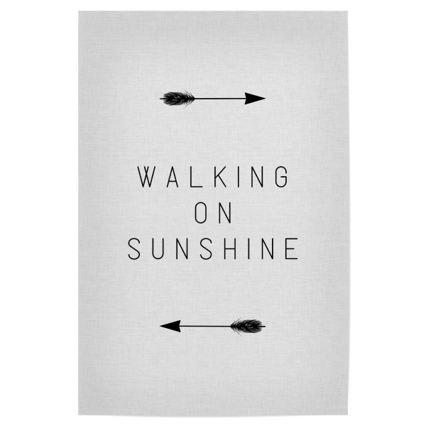Poster "Walking on Sunshine Arrow" artboxONE - Typografie,Musik