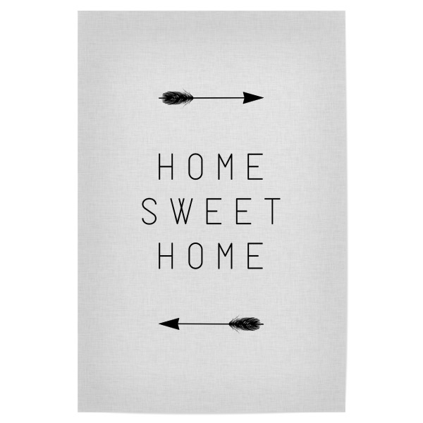 Poster 30x20 cm "Home Sweet Home Arrow" artboxONE - Typografie