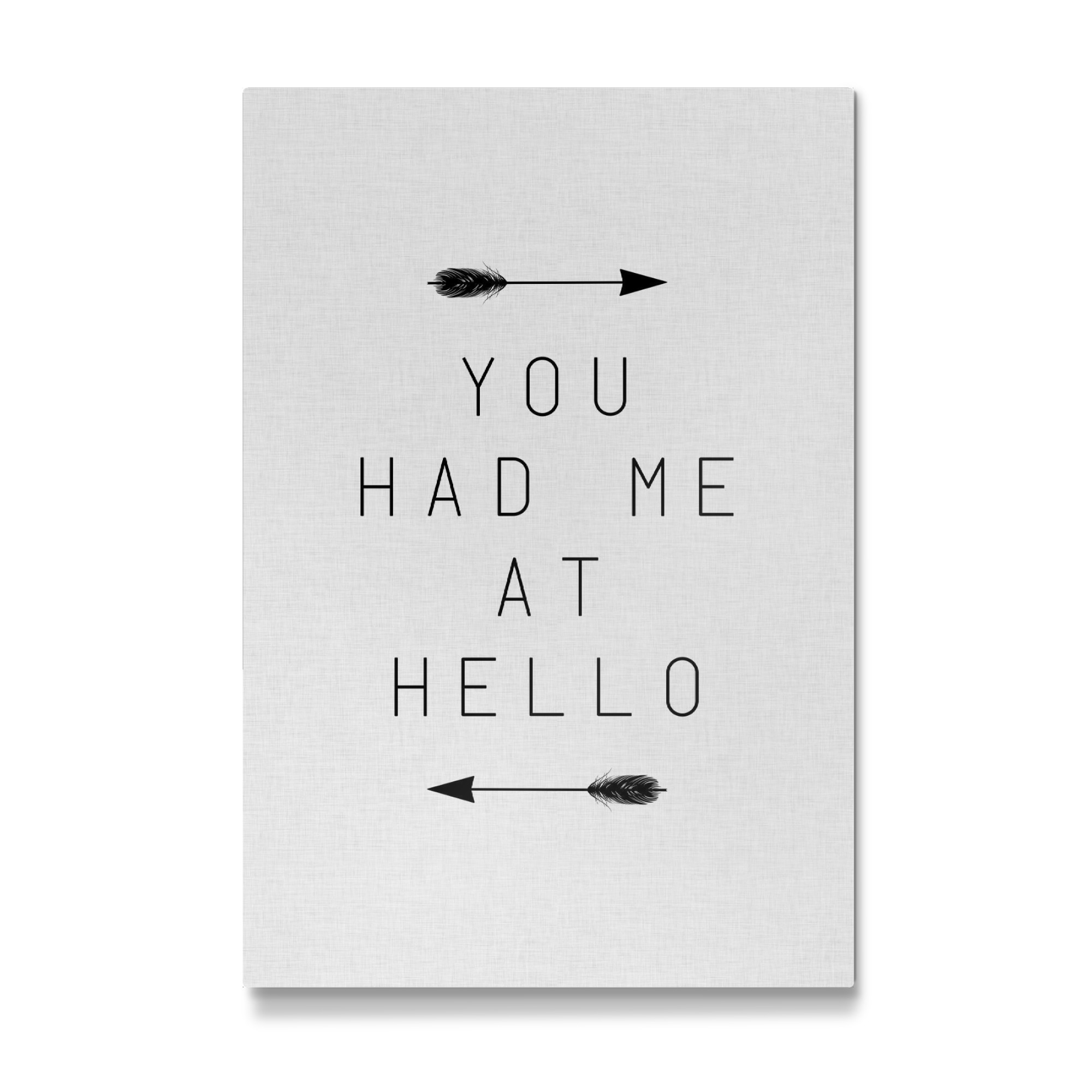 Galerie-Print "You Had Me At Hello Arrow" 75x50 cm artboxONE