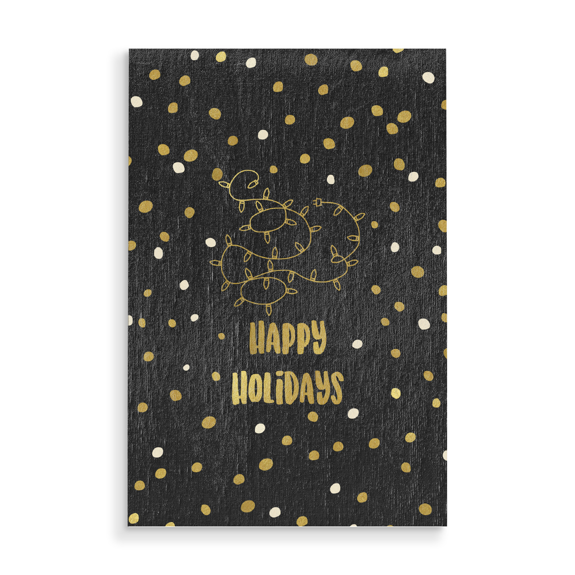 Holzbild "Happy Holidays" artboxONE - Typografie,Weihnachten