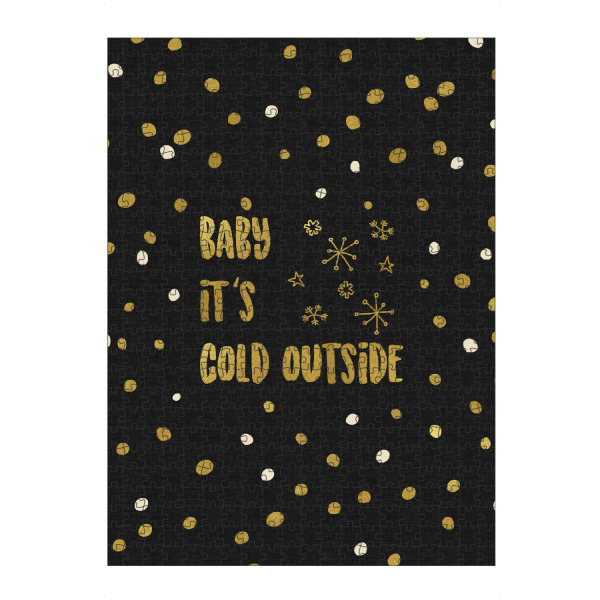 Puzzle Ravensburger "Baby It's Cold Outside 2" artboxONE - Typografie,Weihnachten