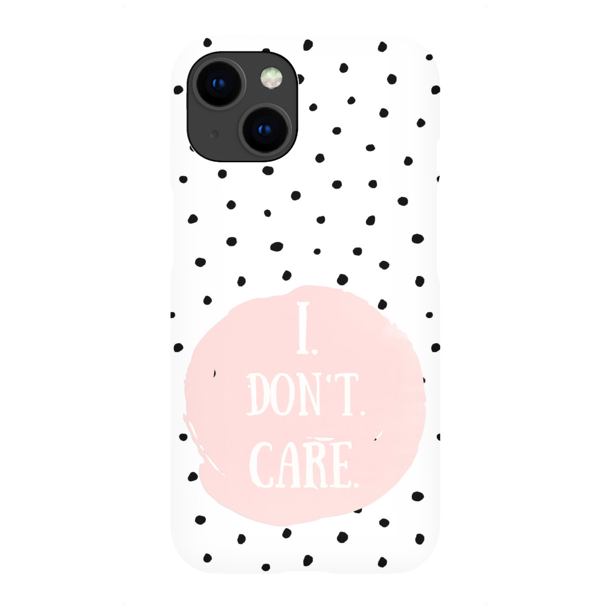 iPhone "I don't care- Crazy for Dots" Premium-Case Handyhülle artboxONE