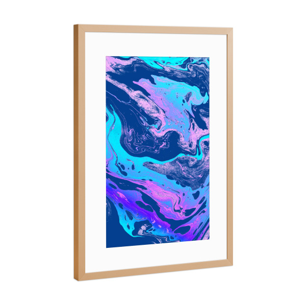 Poster mit Rahmen Kupfer "Marbellous" artboxONE - Marmor