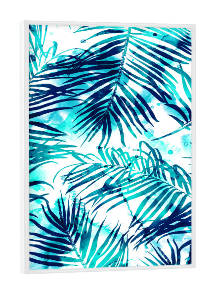 Poster mit weißem Rahmen "Tropical Heaven v1" artboxONE - Natur