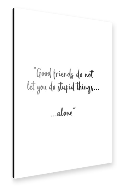 Alu-Dibond "Good Friends" 30x20 cm artboxONE