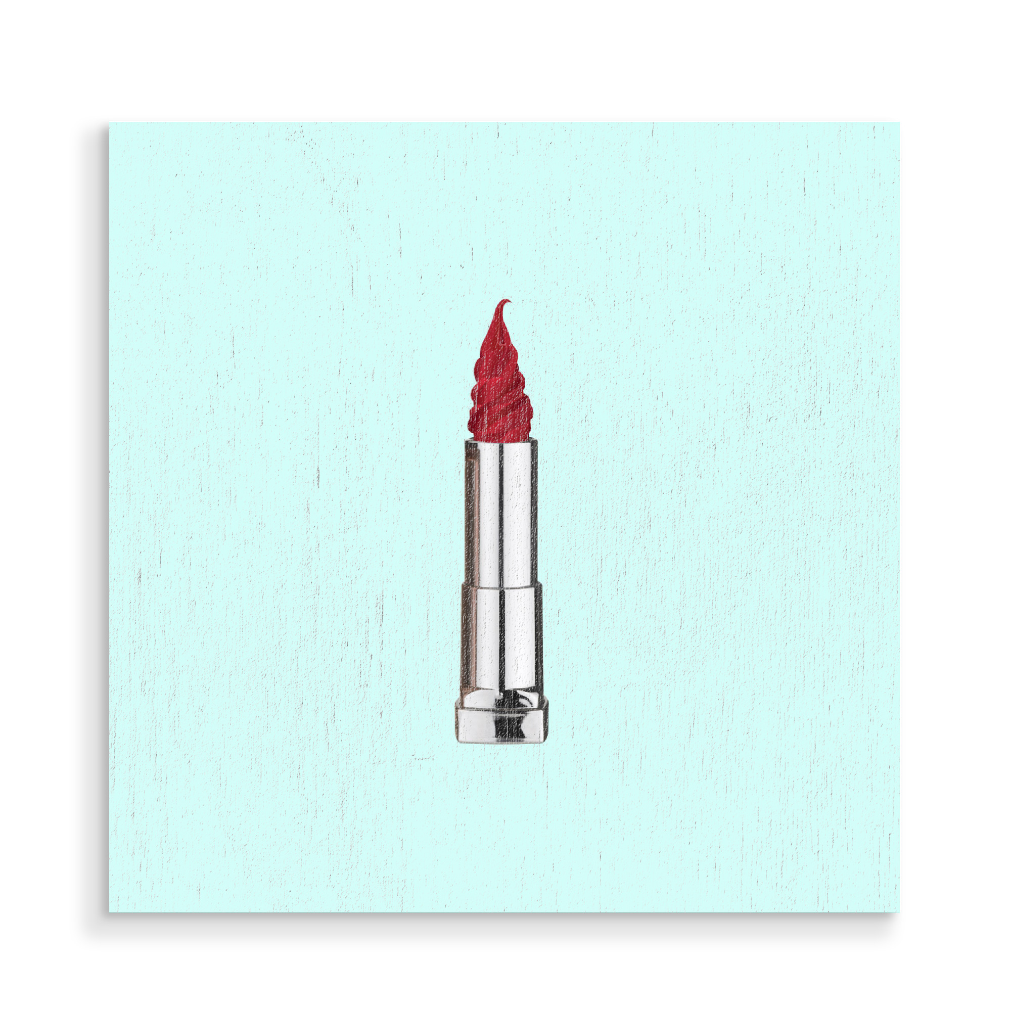 Holzbild "Lipstick" artboxONE - Abstrakt - Pop-art,Popart,Modern,Love,Other,Illustration,Creative