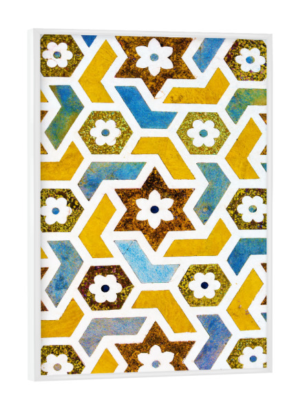 Poster mit weißem Rahmen "Moroccan Bliss" artboxONE - Abstrakt