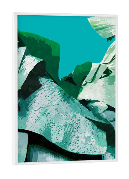 Poster mit weißem Rahmen "Banana Life" artboxONE - Natur