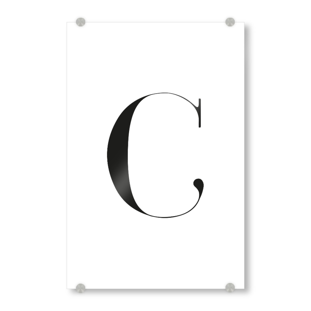 Minimalistischer Buchstabe C Als Acrylic Glass Print Bei Artboxone Kaufen