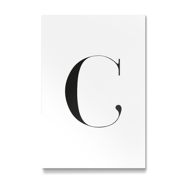 Galerie-Print "Minimalistischer Buchstabe C" 30x20 cm artboxONE