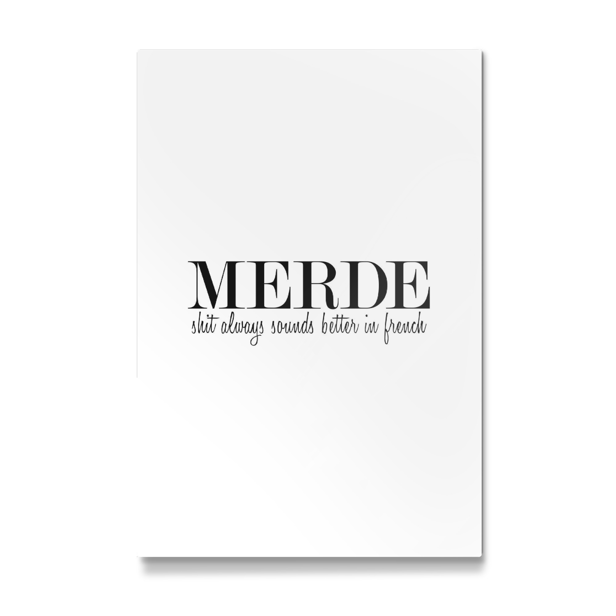 Galerie-Print "Merde" 30x20 cm artboxONE