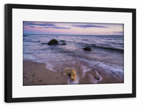 Poster mit Rahmen schwarz "Ostseeabend 2" artboxONE - Natur,Reise / Strand und Meer