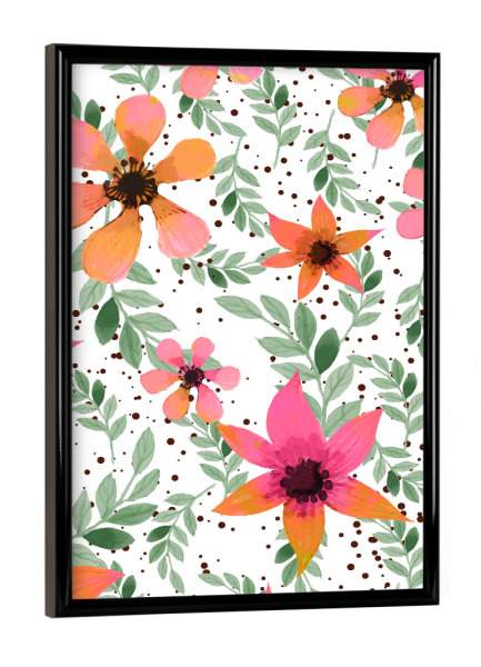 Poster mit schwarzem Rahmen "Autumn Flora" artboxONE - Natur,Floral