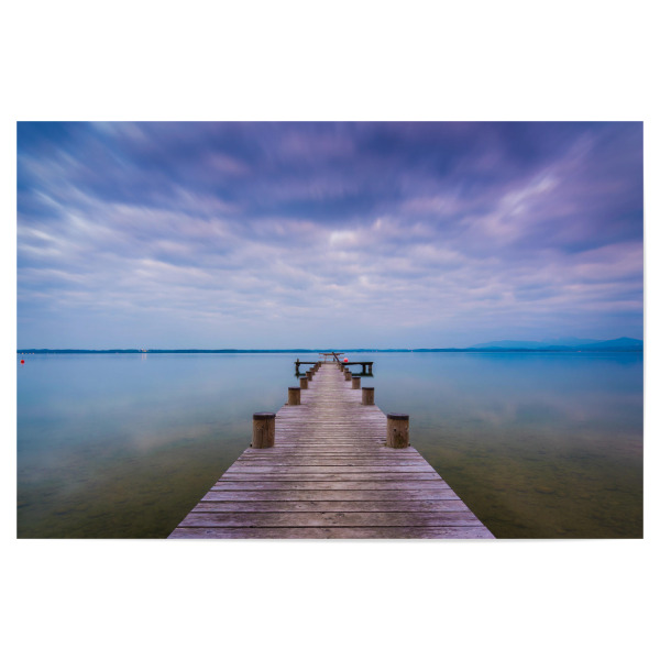 Poster 30x20 cm "Abend am Chiemsee" artboxONE - Natur,Reise