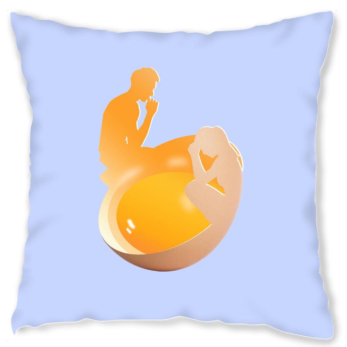 Design-Kissen "Love EGG" artboxONE - Abstrakt,Lustig - Abstract,Love,Pop-art,Popart,Other,Illustration,Modern,Collage