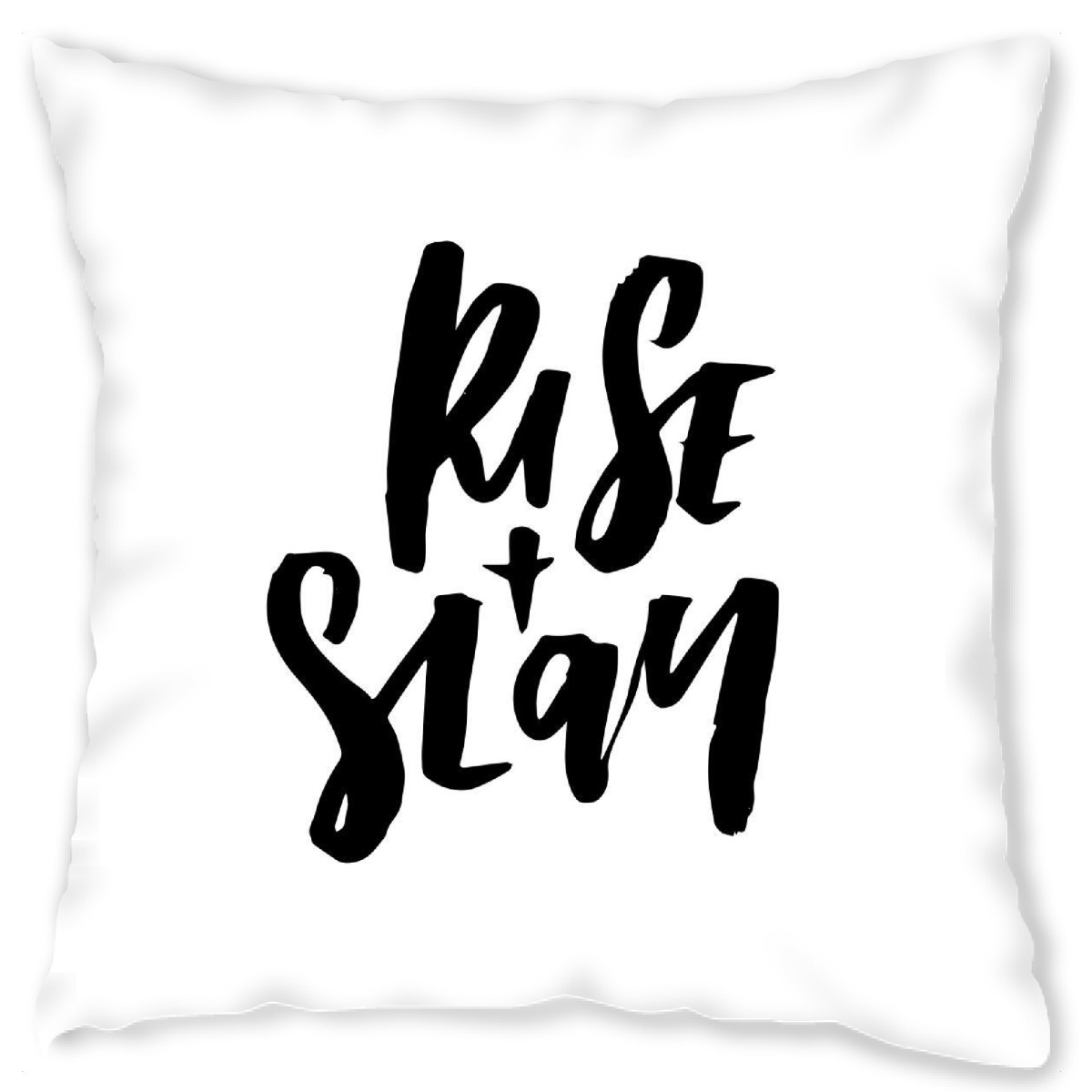 Design-Kissen "Rise And Slay" artboxONE - Typografie,Schwarzweiߟ,Sport / Motivation
