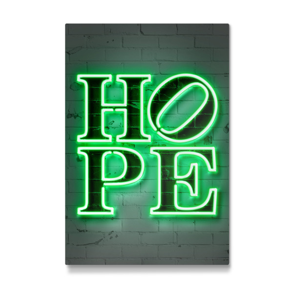 Galerie-Print "HOPE neon" 30x20 cm artboxONE