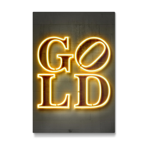 Galerie-Print "GOLD neon" 30x20 cm artboxONE