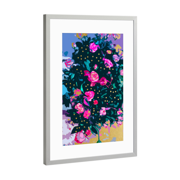 Poster mit Rahmen Silber "Lovely Secret" artboxONE - Natur,Floral