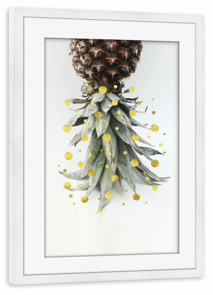 Poster mit Rahmen weiß "Tropical Holiday" artboxONE - Essen & Trinken,Weihnachten,Essen & Trinken / Obst & Gemüse