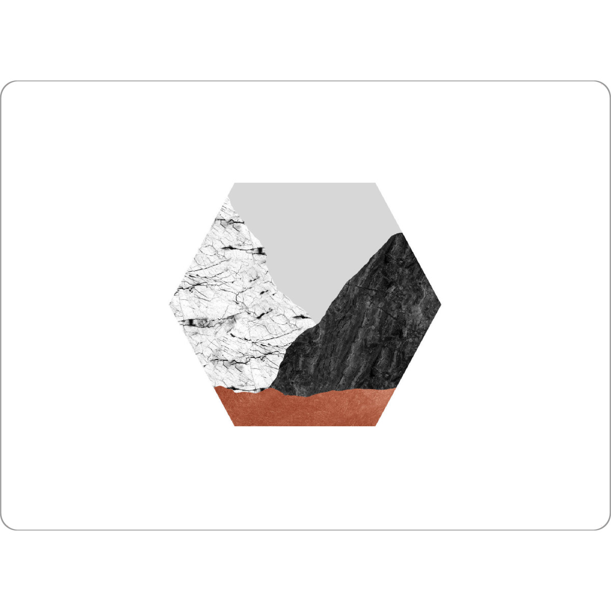 Tischset "Marble Octagon" artboxONE - Abstrakt,Geometrie,Marmor