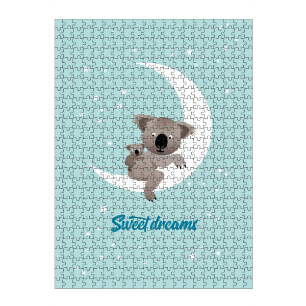 Puzzle Ravensburger "Sweet dreams – Koalas" artboxONE - Typografie,Für Kinder,Tiere