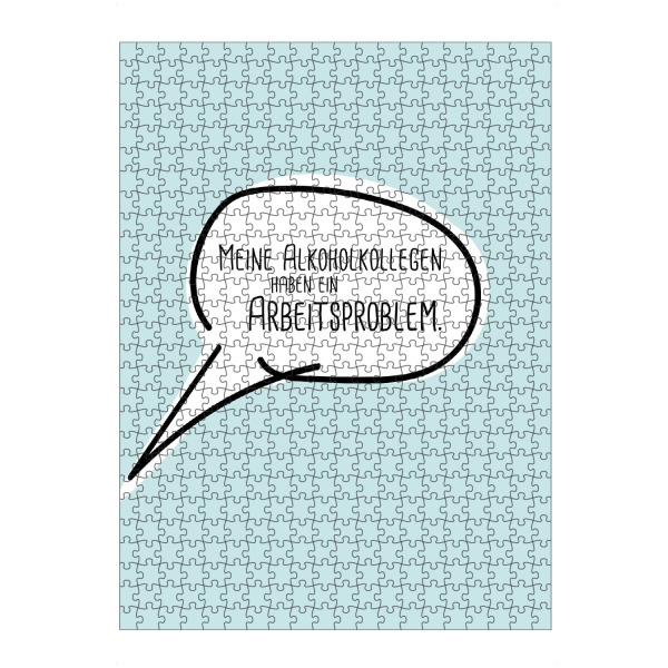 Puzzle Ravensburger "Arbeitsproblem" artboxONE - Typografie,Essen & Trinken,Essen & Trinken / Alkohol,Lustig