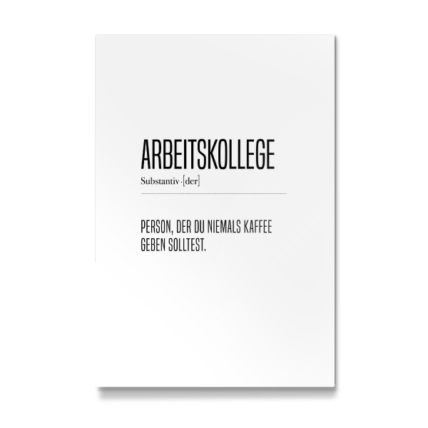 Galerie-Print "Definition Arbeitskollege" 30x20 cm artboxONE