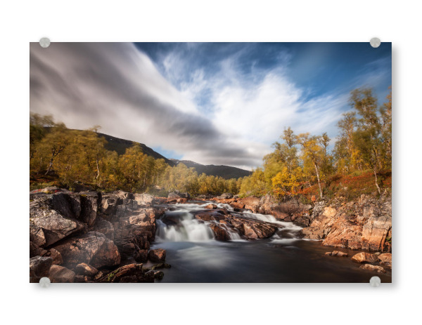 Acrylglasbild "Autumn River" artboxONE - Natur