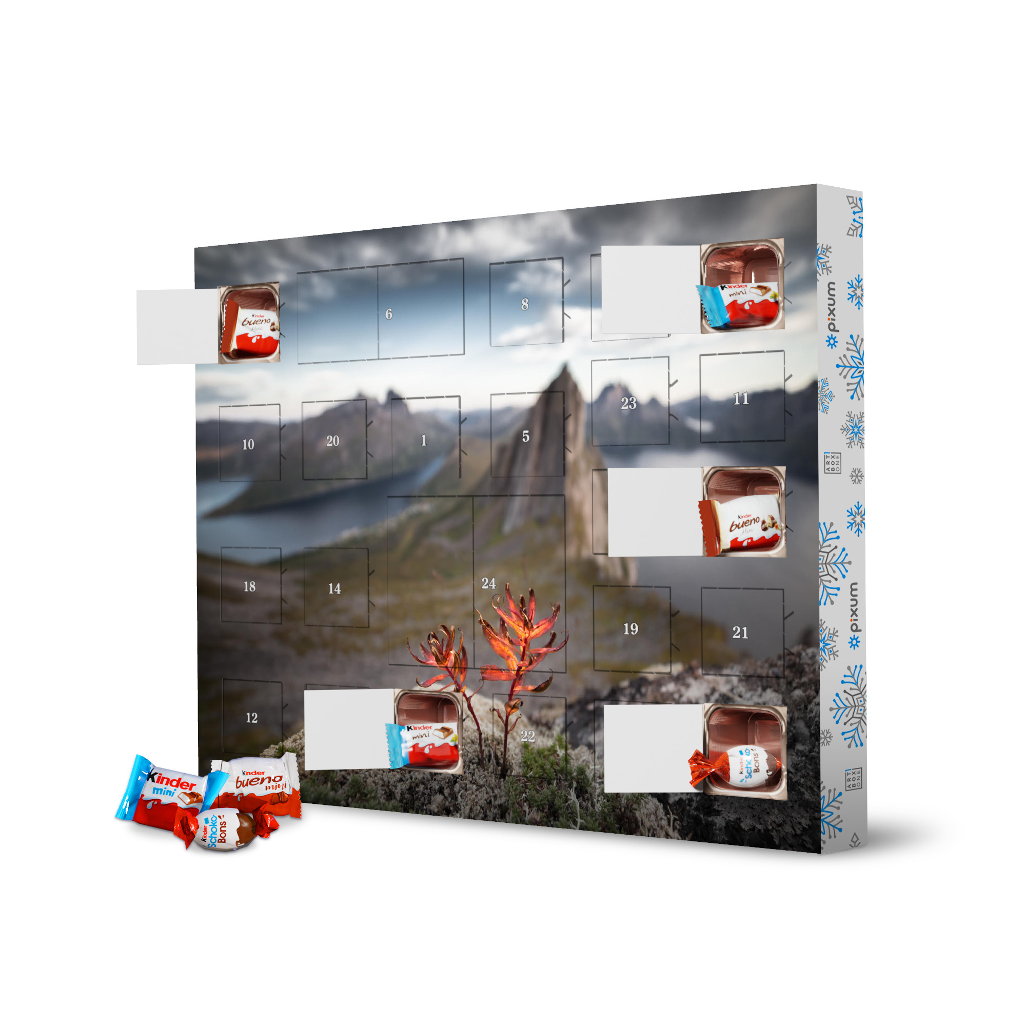 Adventskalender XXL mit Produkten von Kinder Prospect Plant artboxONE Adventskalender Natur