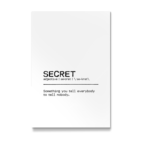 Galerie-Print "Secret Quote" 30x20 cm artboxONE