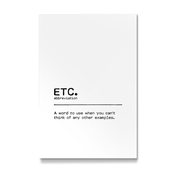 Galerie-Print "ETC Quote" 30x20 cm artboxONE