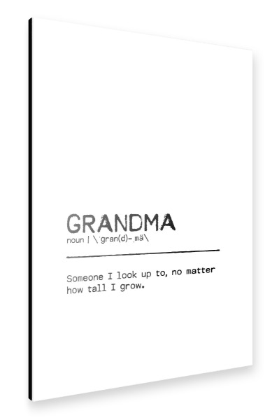 Alu-Dibond "Grandma Quote" 30x20 cm artboxONE