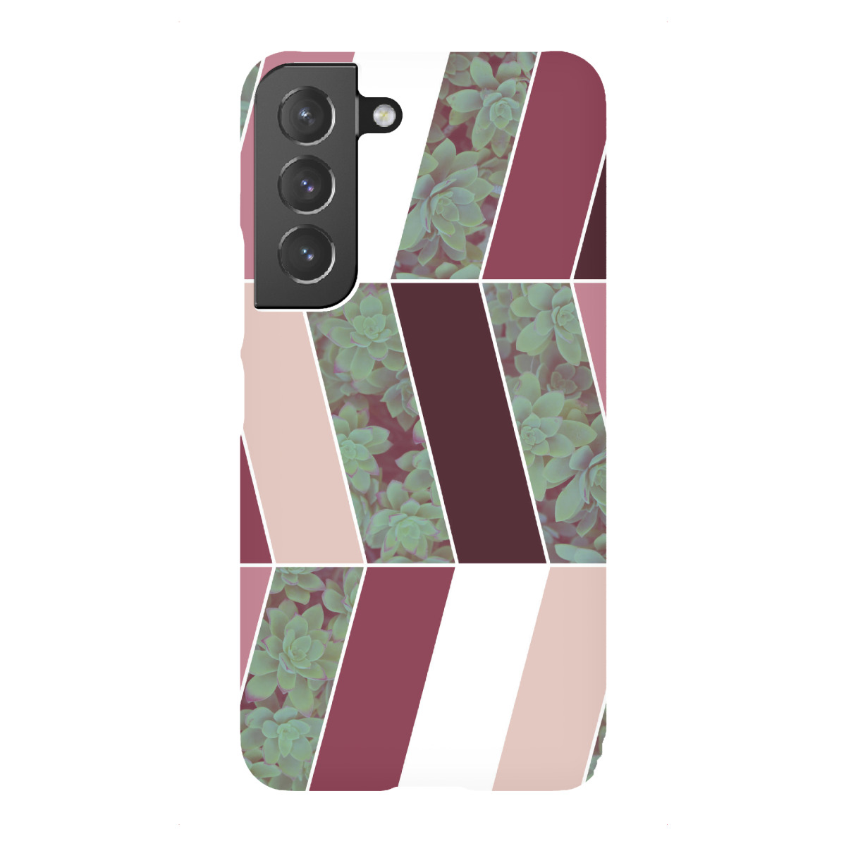 Samsung Galaxy "Plum Herringbone" Premium-Case Handyhülle artboxONE