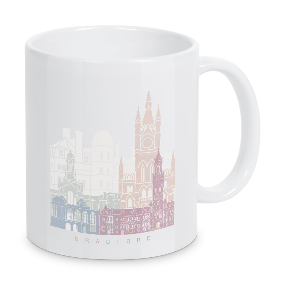 Tasse "Bradford-Skyline-Pastell" artboxONE - Städte,Architektur