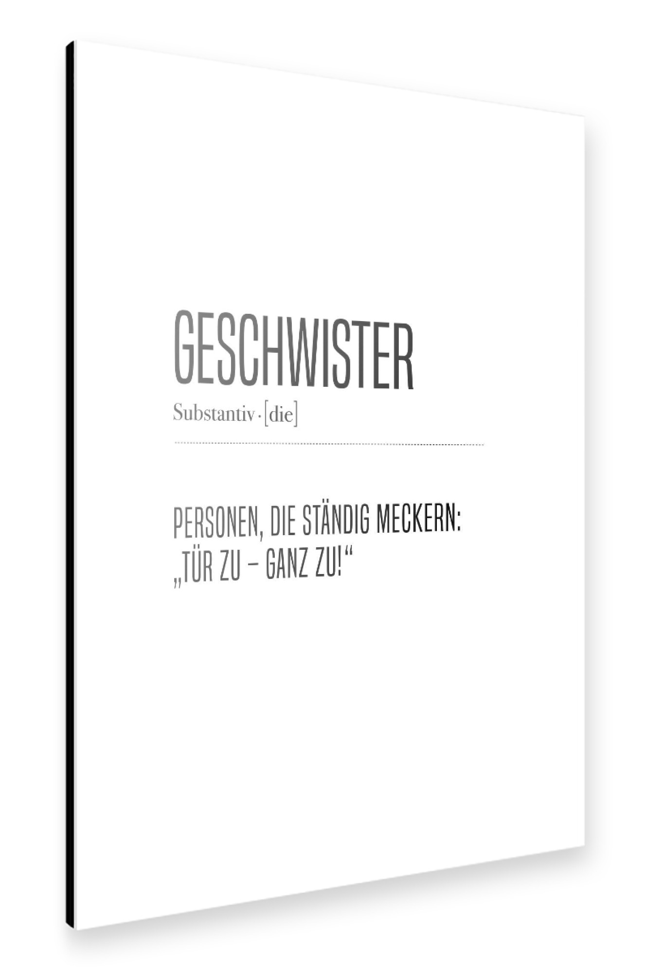 Alu-Dibond "Geschwister 2" 75x50 cm artboxONE