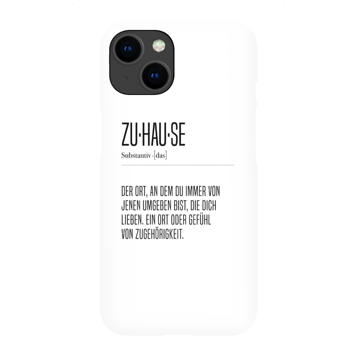 iPhone "Zu-hau-se" Premium-Case Handyhülle artboxONE