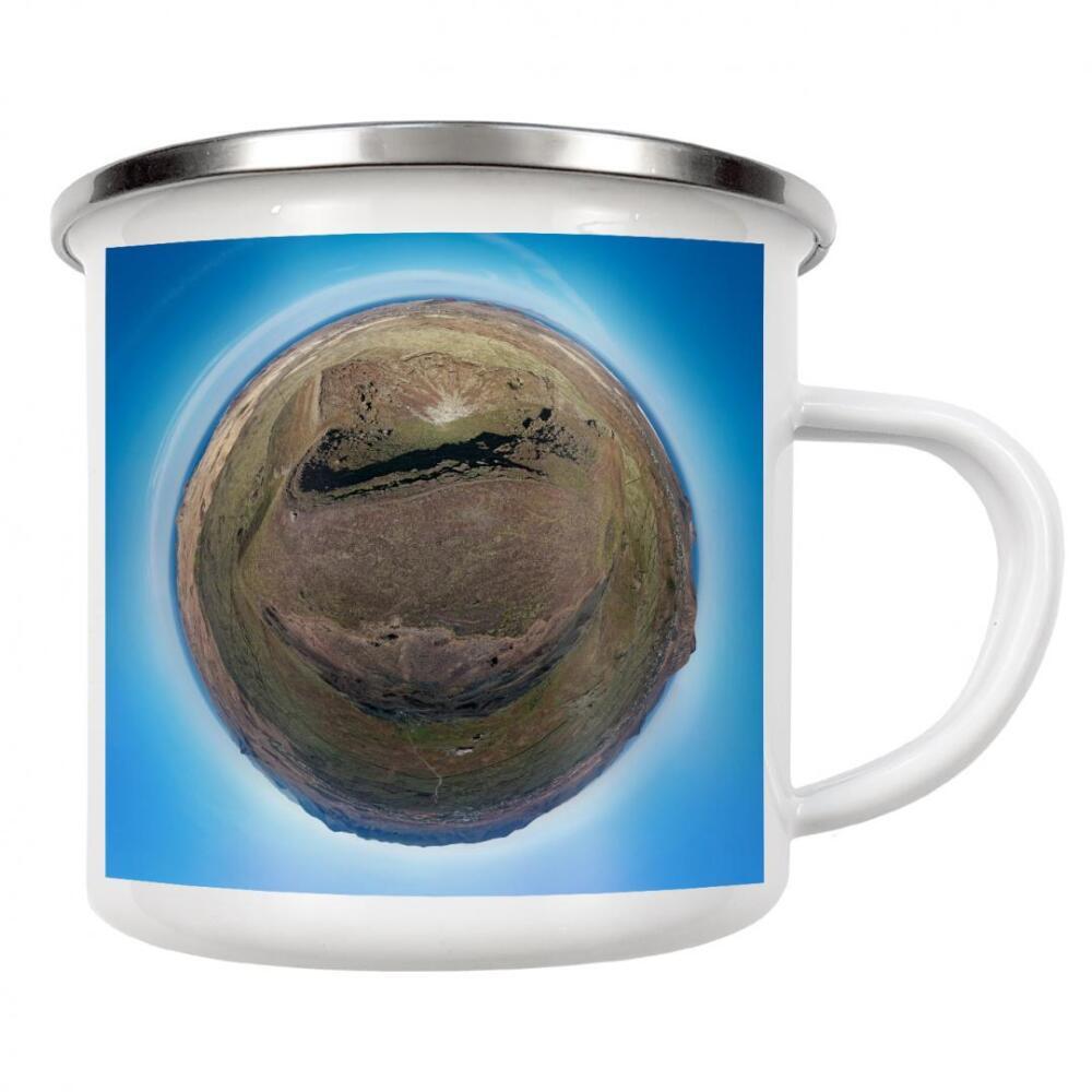 Emaille Tasse "Fuerteventura- Vulkan de la Arena" artboxONE - Städte,Natur,Reise,Reise / Strand und Meer,Reise / Länder