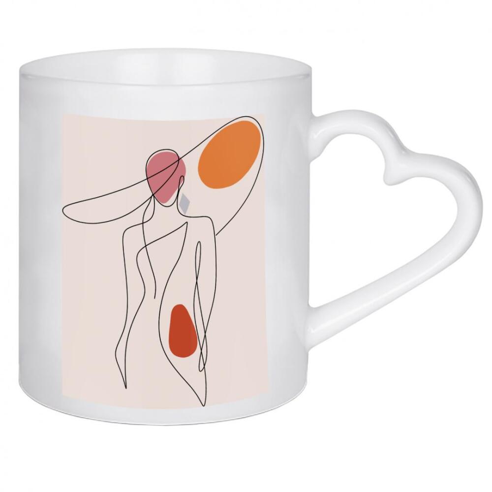 Herztasse "Frauenillustration-modernen Kunst" artboxONE - Abstrakt,Fashion,Fiktion,Für Mama