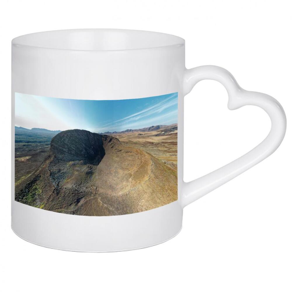 Herztasse "Caldera Los Arrabales- Krater;Pano" artboxONE - Städte,Natur,Reise,Reise / Strand und Meer,Reise / Länder
