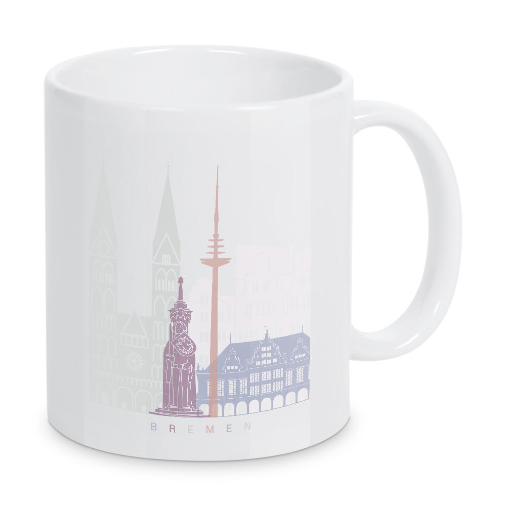 Tasse "Bremer Skyline Pastell" artboxONE - Städte,Architektur