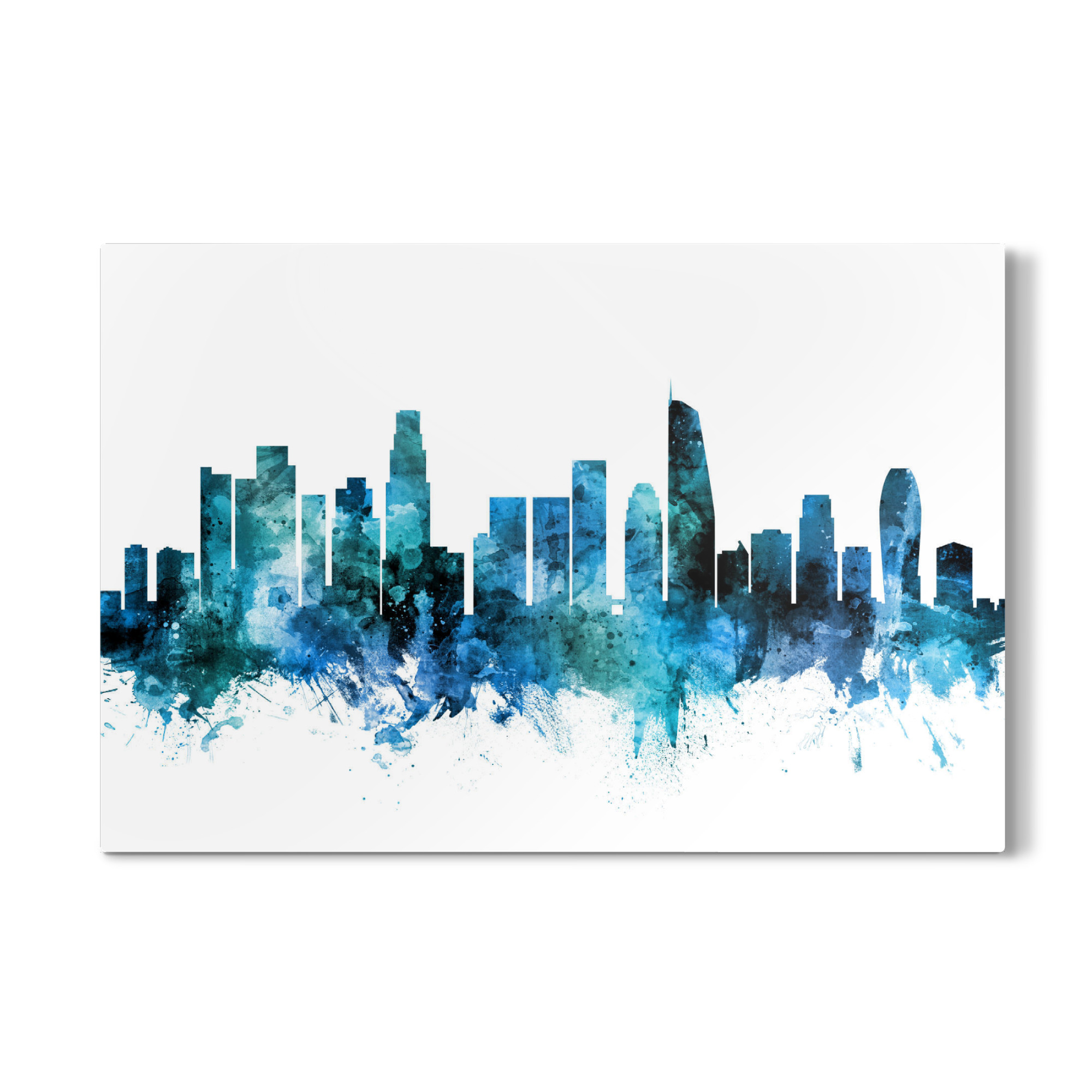 Galerie-Print "Los Angeles CA Skyline blue" 75x50 cm artboxONE