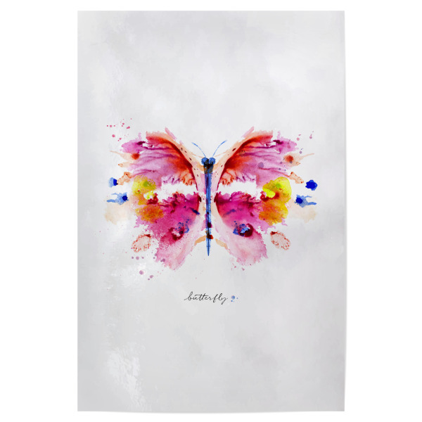 Poster 30x20 cm "Monotype vivid butterfly" artboxONE - Natur,Tiere