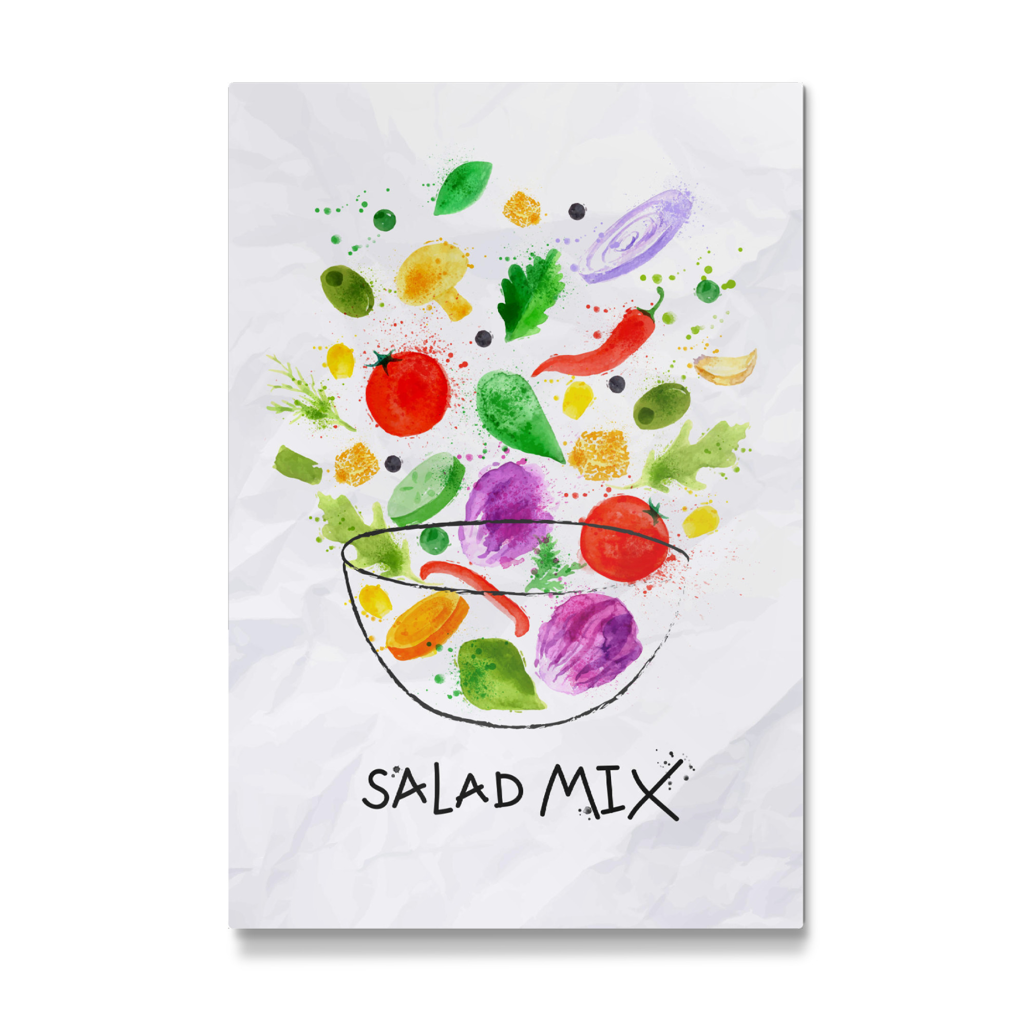 Galerie-Print "Salad mix watercolor 2" 30x20 cm artboxONE