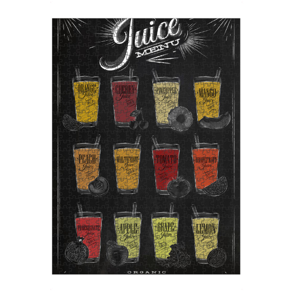 artboxONE Puzzle "Juice menu chalk" artboxONE - Essen & Trinken,Essen & Trinken / Obst & Gemüse